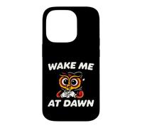 Funny Night Owl Coffee Wake Me At Dawn Morning Sarcasm Coque pour iPhone 14 Pro