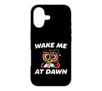 Funny Night Owl Coffee Wake Me At Dawn Morning Sarcasm Coque pour iPhone 17