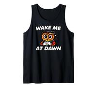 Funny Night Owl Coffee Wake Me At Dawn Morning Sarcasm Débardeur