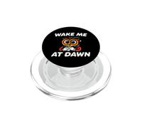 Funny Night Owl Coffee Wake Me At Dawn Morning Sarcasm PopSockets PopGrip pour MagSafe