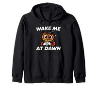 Funny Night Owl Coffee Wake Me At Dawn Morning Sarcasm Sweat à Capuche