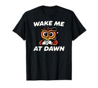 Funny Night Owl Coffee Wake Me At Dawn Morning Sarcasm T-Shirt Graphique avec Valeur