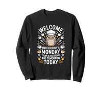 Funny Night Shift Owl Chef où Tous Les Jours C'est Le Lundi Sweatshirt