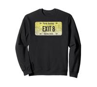 Funny NJ State Vanity Plaque d'immatriculation EXIT 8 Sweatshirt