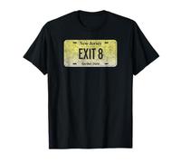 Funny NJ State Vanity Plaque d'immatriculation EXIT 8 T-Shirt