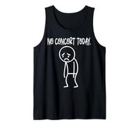 Funny No Concert Today Sad Boring Stickman Music Lovers Débardeur