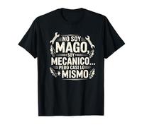 Funny No Soy Mago Soy Mecánico Mécanicien Automobile Espagnol T-Shirt