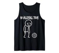 Funny No Volleyball Today Sad Boring Stickman Sport Lovers Débardeur