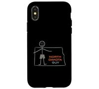 Funny North Dakota ND Boys North Dakota Coque pour iPhone X/XS