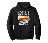 Funny Not All Heroes Wear Capes Sub Hero Sandwich Lunch Lady Sweat à Capuche