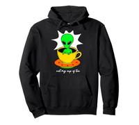 Funny Not My Cup of Tea T-Shirt Graphique Alien Sweat à Capuche