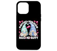 Funny Nurse Gnomes Couple for Women and Men Who Loves Coffee Coque pour iPhone 12 Pro Max