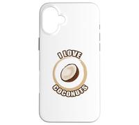 Funny Nutrition Love Coconuts Nutritionist Vegan Paleo Humor Coque pour iPhone 16 Plus