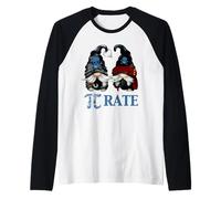 Funny Octopus Pi Day Symbol for Math Teacher Pirate GNOME Manche Raglan
