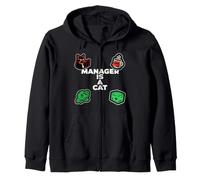 Funny Office Humor Manager is A Cat Feline Boss Sweat à Capuche
