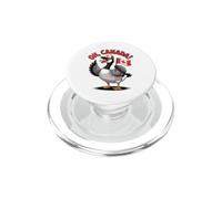 Funny Oh Canada Drapeau Canadien Tenant Un Drapeau de Dessin animé PopSockets PopGrip pour MagSafe