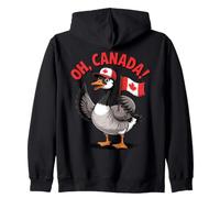 Funny Oh Canada Drapeau Canadien Tenant Un Drapeau de Dessin animé Sweat à Capuche