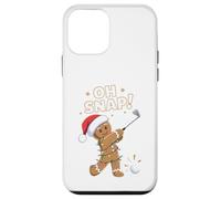 Funny Oh Snap Gingerbread Golf Christmas Holiday Art Coque pour iPhone 12 Mini