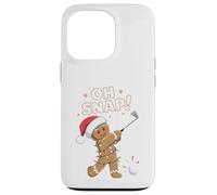 Funny Oh Snap Gingerbread Golf Christmas Holiday Art Coque pour iPhone 13 Pro
