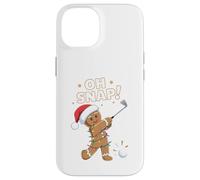 Funny Oh Snap Gingerbread Golf Christmas Holiday Art Coque pour iPhone 14