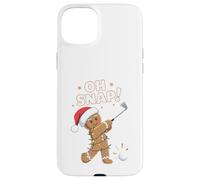 Funny Oh Snap Gingerbread Golf Christmas Holiday Art Coque pour iPhone 15 Plus