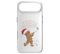 Funny Oh Snap Gingerbread Golf Christmas Holiday Art Coque pour iPhone Air