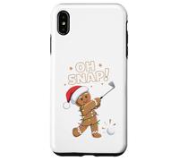 Funny Oh Snap Gingerbread Golf Christmas Holiday Art Coque pour iPhone XS Max
