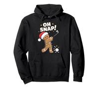 Funny Oh Snap Gingerbread Golf Christmas Holiday Art Sweat à Capuche
