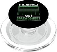 Funny Oh This Calls for a Spreadsheet Coworkers Office Humour PopSockets PopGrip pour MagSafe