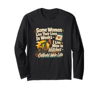 Funny Oilfield Wife Pumpjack Oil Rig Life Manche Longue