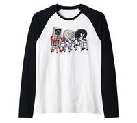 Funny Old Gamer Gaming Retro 90s 80s Jeu vidéo Old Gamer Manche Raglan