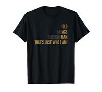 Funny Old Man Saying Shirt Bold Superhuman Old Man Dad Daddy T-Shirt