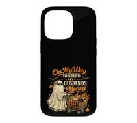 Funny on My Way to Spend My Husbandd's Money Halloween Ghost Coque pour iPhone 13 Pro