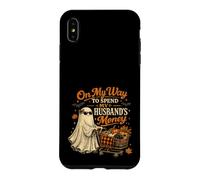 Funny on My Way to Spend My Husbandd's Money Halloween Ghost Coque pour iPhone XS Max
