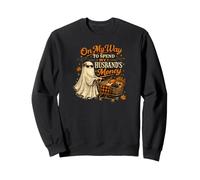 Funny on My Way to Spend My Husbandd's Money Halloween Ghost Sweatshirt