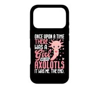 Funny Once Upon a Time There Was a Girl Who Loved Axolotls Coque pour iPhone 17 Pro