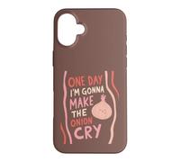 Funny Onion Pun Cuisine Cuisine One Day Im Gonna Cry Coque pour iPhone 16 Plus