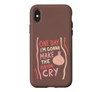 Funny Onion Pun Cuisine Cuisine One Day Im Gonna Cry Coque pour iPhone X/XS