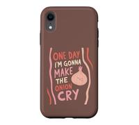 Funny Onion Pun Cuisine Cuisine One Day Im Gonna Cry Coque pour iPhone XR