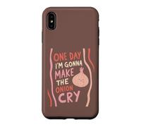 Funny Onion Pun Cuisine Cuisine One Day Im Gonna Cry Coque pour iPhone XS Max