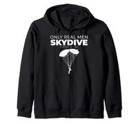 Funny Only Real Men Skydive to Scream Like a Girl Skyplongers Sweat à Capuche