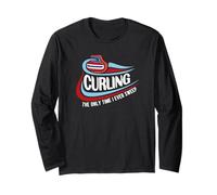 Funny Only Time I Sweep Curling Team Skip Sports Cadeau Manche Longue