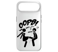 Funny Ooops Figures Stick Cartoon Fight, Girl Power Graphic Coque pour iPhone Air