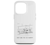 Funny Opossum Illustration Why are You So Happy Coque pour iPhone 13 Pro