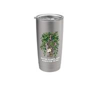 Funny Opossum Meme Peut-être que les plantes sont accros à moi Gobelet isotherme en acier inoxydable double paroi