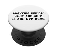 Funny Optical Illusion Genius Design PopSockets PopGrip Adhésif