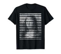 Funny Optische Täuschung Mona Kunst Lisa Outfits - T-Shirt Unisex Adulte Noir - Size S - Manches Courtes - Col Étalé - Coupe Classique - Optical Illusion Design - Noël - Mixte Adulte