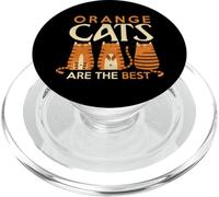 Funny Orange Cats are The Best Cat mom T Shirt PopSockets PopGrip pour MagSafe