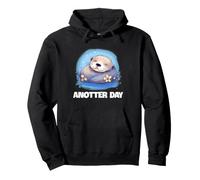 Funny Otter Lover Anotter Day Jeu de Mots en Forme d'animal endormi Sweat à Capuche