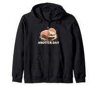 Funny Otter Lover Anotter Day Jeu de Mots en Forme d'animal endormi Sweat à Capuche
